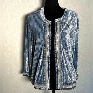 NWT Adore Blue Classy Trim Cardigan- XL